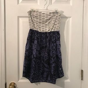 ROXY beach coverup strapless dress